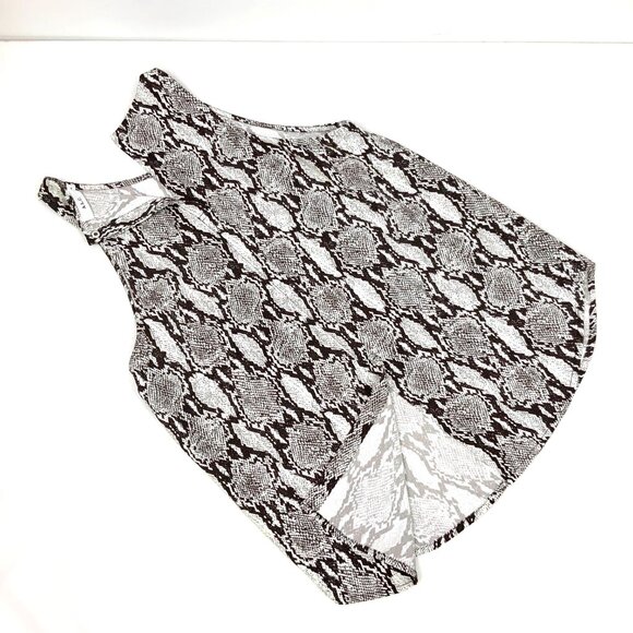 A.L.C. Anise Snake Skin Python Print Sleeveless Blouse Top Sz 6 - Picture 10 of 16